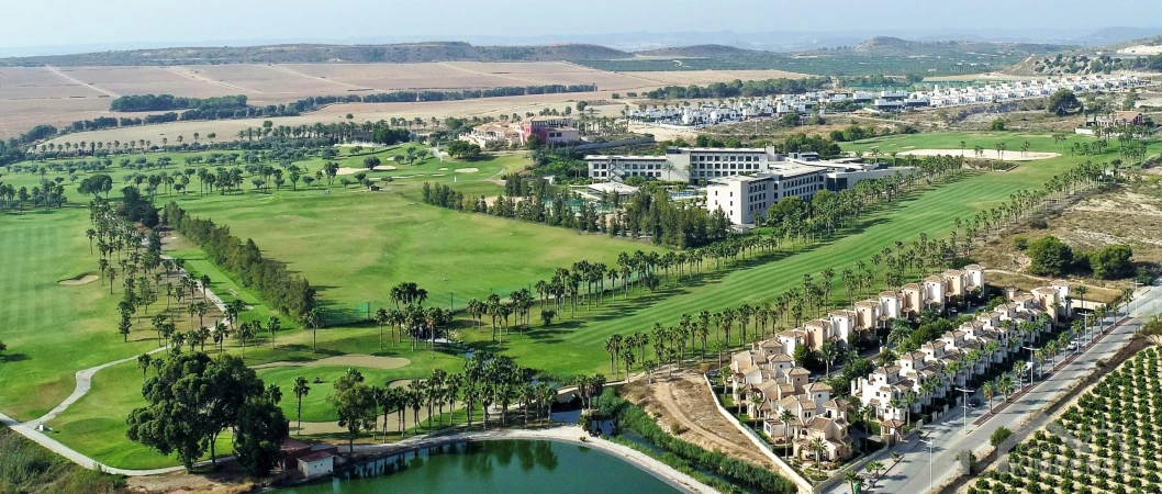 La finca Golf van bovenaf