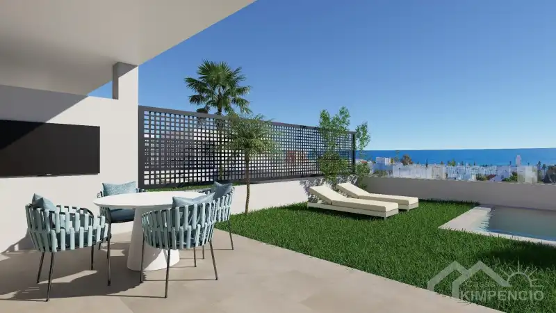 Foto van Nieuwbouwwoningen in Mojácar Playa met zeezicht