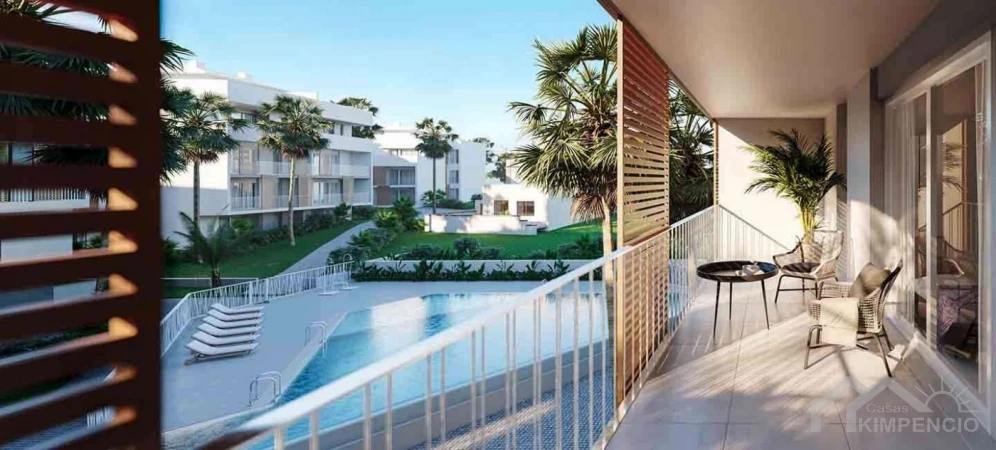 Appartement met terras in residentie Unic