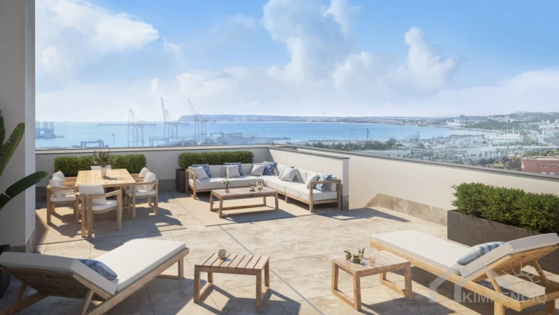 Appartement met terras in residentie Balmis