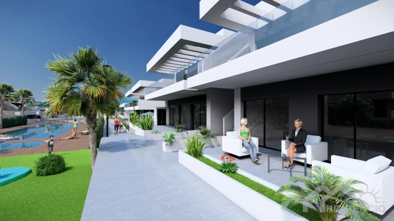 Gelijkvloerse bungalow met ruim terras - bemeubeld