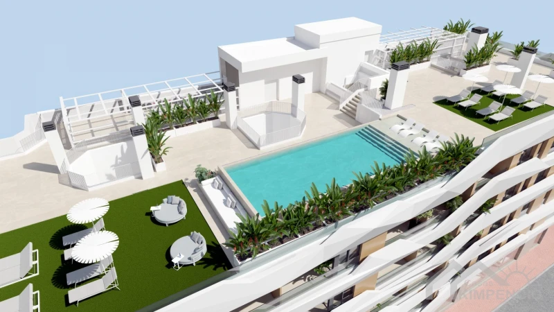 Appartement met terras in residentie Edificio Olas