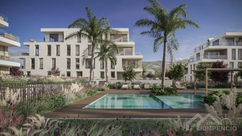 Gelijkvloers appartement met tuin in Palmia