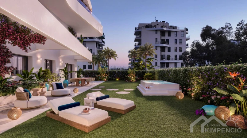 Gelijkvloers appartement met tuin in Alonis