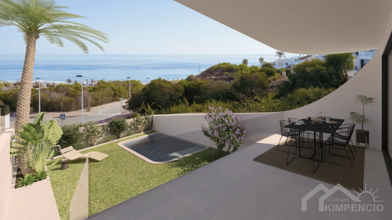 Gelijkvloers appartement met tuin in Sea Views