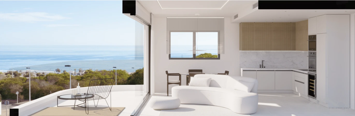 Penthouse met solarium in residentie Sea Views