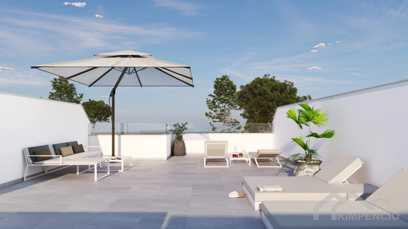 Sungolf gelijkvloerse villa in Pilar De La Horadad