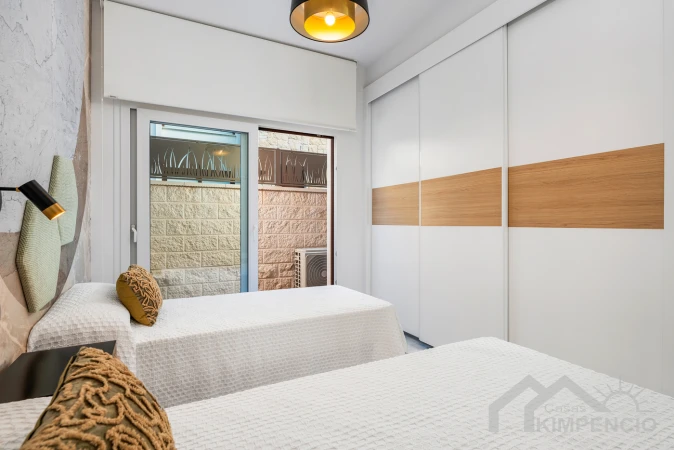 Gelijkvloers appartement op 600m van het strand