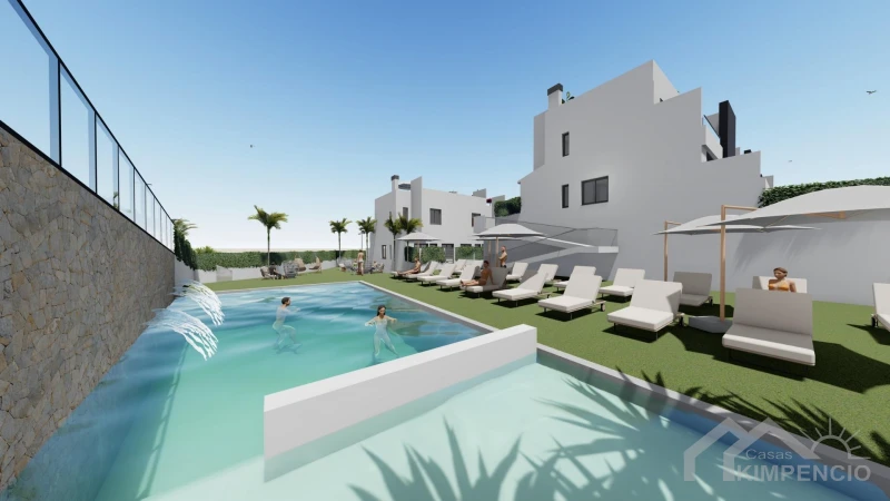 Woningen in Cox met solarium en gedeeld zwembad