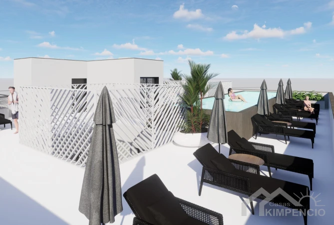 Penthouse met terras in residentie Anamar