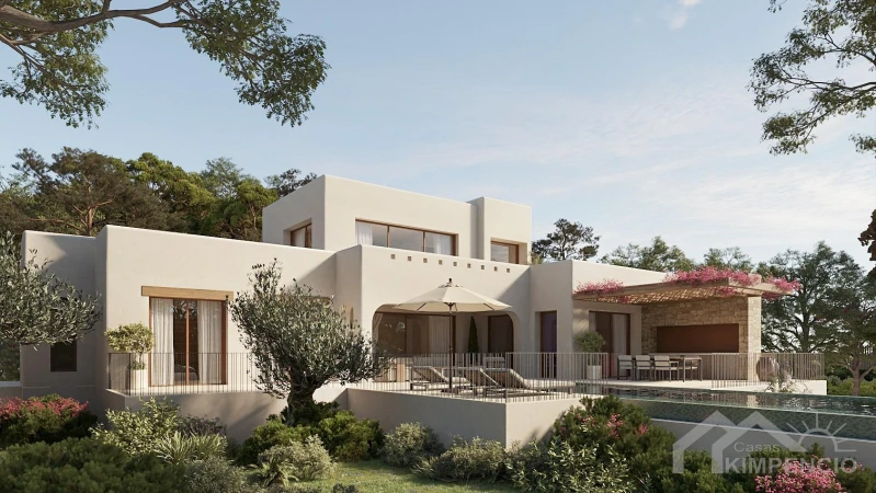 Luxe villa in Ibizastijl met zeezicht in Benissa