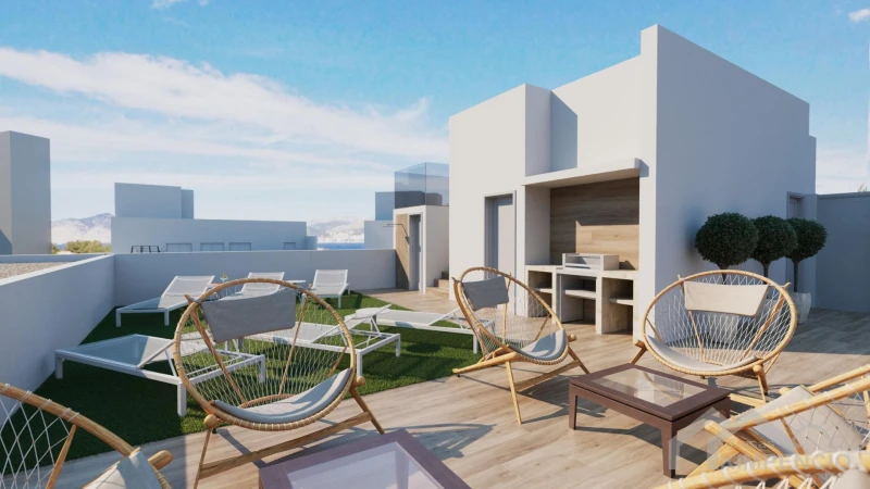 Penthouse met terras in residentie Talan 1