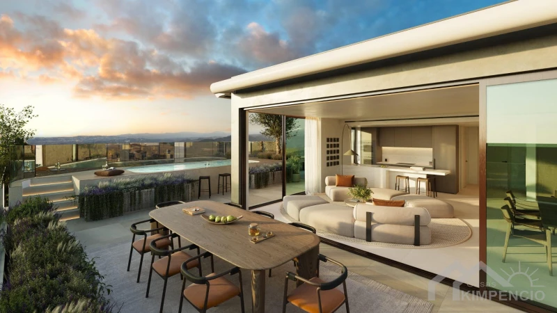 Foto van Penthouse met solarium in residentie Waterfall