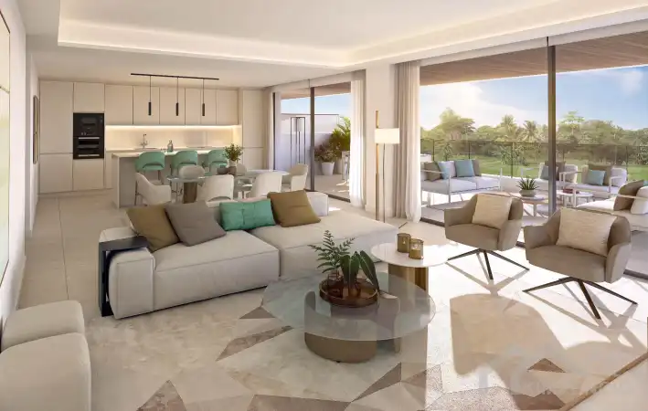 Foto 4 van Nieuwbouw appartement met tuin in Estepona