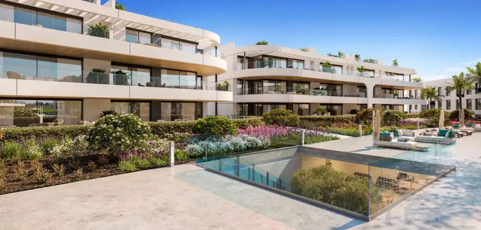 Foto van Nieuwbouw penthouse met tuin in Estepona