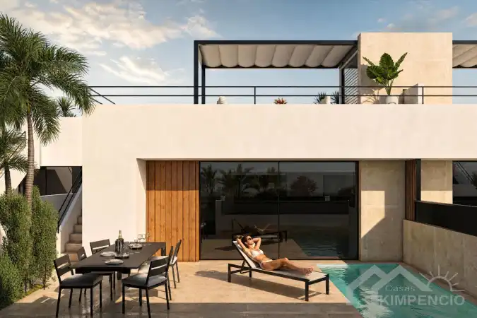 Foto van Nieuwbouwvilla met tuin en solarium in Murcia